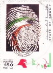 Stamps : Asia : Kuwait :  HUELLA DACTICLAR