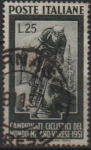 Stamps Italy -  Campeonato d' Mundo d' Ciclismo Milán-Varese