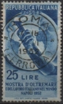 Stamps Italy -  Exposicion en el Extranjero y el trabajo italiano En El Mundo, Nápoles