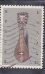 Stamps Greece -  instrumento musical