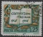 Stamps Italy -  Diez Años d' l' Constitución Italiana