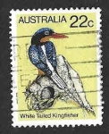 Stamps Australia -  733 - Alción Colilargo Silvia