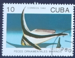 Stamps : America : Cuba :  Equetus lanceolatus