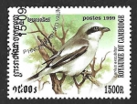 Stamps Cambodia -  1900 - Alcaudón Norteño