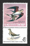 Sellos de Asia - Israel -  577T - Golondrina