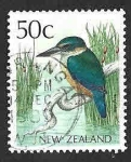Sellos de Oceania - Nueva Zelanda -  925 - Martín Pescador Sagrado