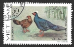 Stamps : Asia : Vietnam :  1012 - Faisán de Edwards