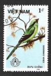 Stamps Vietnam -  1661 - Urraca Verde