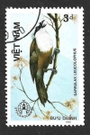 Stamps : Asia : Vietnam :  1663 - Charlatán Crestiblanco 