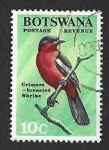 Stamps : Africa : Botswana :  25 - Bubú Pechirrojo