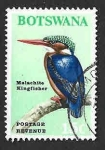 Stamps : Africa : Botswana :  26 - Martín Pescador Malaquita