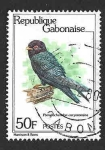 Stamps : Africa : Gabon :  449 - Avión Ribereño Africano