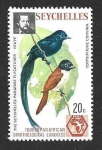 Stamps : Africa : Seychelles :  357 - Monarca Colilargo de las Seychelles