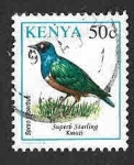 Sellos de Africa - Kenya -  594 - Estornino Soberbio