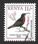Stamps Kenya -  605 - Suimanga Pechiescarlata