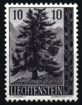 Stamps Liechtenstein -  serie- Árboles