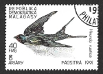 Stamps Madagascar -  1029 - Golondrina