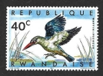 Stamps Rwanda -  240 - Alción Senegalés