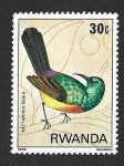 Sellos de Africa - Rwanda -  944 - Nectarinia Real