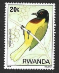 Stamps Rwanda -  1943 - Tejedor Extraño
