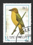 Stamps S�o Tom� and Pr�ncipe -  728 - Tejedor Dorado de Príncipe