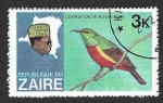 Stamps Democratic Republic of the Congo -  903 - Pájaro (ZAIRE)