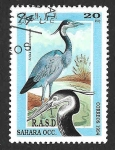 Stamps Spain -  (C) Garza de Cabeza Negra (SAHARA OCC.)