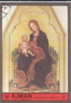 Stamps United Arab Emirates -  Virgen y Niño