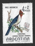 Sellos de America - Argentina -  B47 - Cardenal de Copete Rojo
