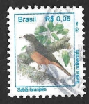Stamps Brazil -  2445 - Zorzal Colorado