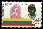 Sellos de America - Nicaragua -  serie- Jugadores de Beisbol
