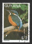 Stamps : America : Guyana :  1865c - Mart?n Pescador