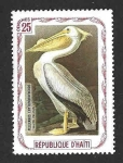Stamps : America : Haiti :  (C) Pelicano Blanco Americano