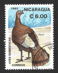 sello : America : Nicaragua : 1469 - Pavo