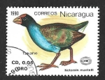 Stamps Nicaragua -  1814 - Calam?n Takahe de la Isla Sur