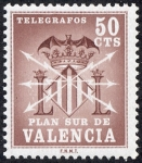 Stamps : Europe : Spain :  Plan Sur de Valencia - Telégrafos