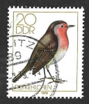 Stamps Germany -  1978 - Petirrojo Europeo DDR