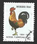 Sellos de Europa - Noruega -  846 - Gallo Doméstico