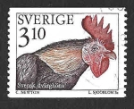 Stamps Sweden -  2054 - Gallo Enano Sueco