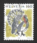 Sellos de Europa - Suiza -  879 - Pavo