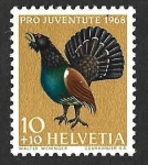 Sellos de Europa - Suiza -  B378 - Urogallo Común