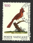 Sellos de Europa - Vaticano -  834 - Picogordo Rojo de Virginia