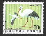 Stamps Hungary -  2458 - Cigüeña Blanca