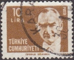 Sellos de Asia - Turqu�a -  TURQUIA Turkia 1979 Scott 2137A Sello Fundador y 1º Presidente Mustafa Kernal Ataturk Usado