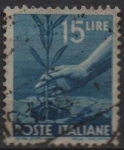 Stamps Italy -  Plantación d' Arboles