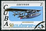 Sellos de America - Cuba -  Aniversario Cubana de Aviación