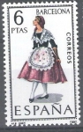Stamps Spain -  Trajes típicos españoles.Barcelona.