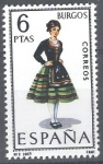 Stamps Spain -  Trajes típicos españoles.Burgos.