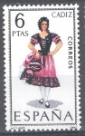 Stamps Spain -  Trajes típicos españoles. Cadiz