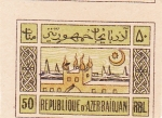 Stamps : Asia : Azerbaijan :  fortaleza